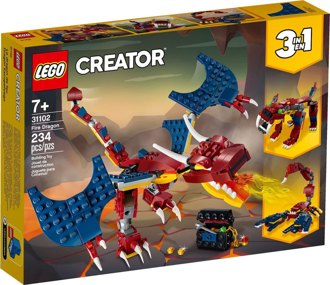 lego fire dragon